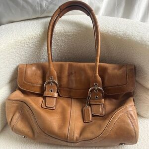 Authentic Vintage Coach Soho Hampton Camel Shoulder bag